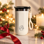 White travel tumbler, 12 oz