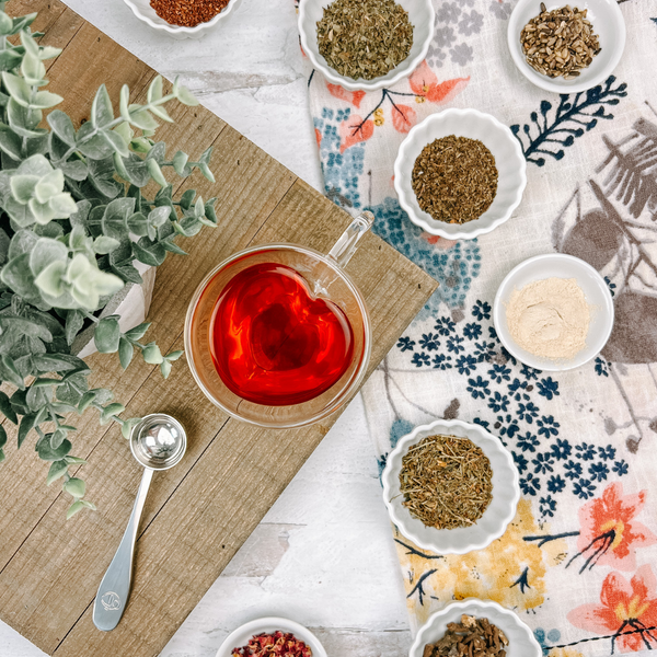 Herb bowls flatlay