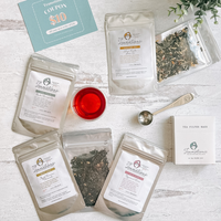 All six pouches together on a shelf thumbnail