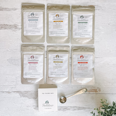 6 pouches flat lay
