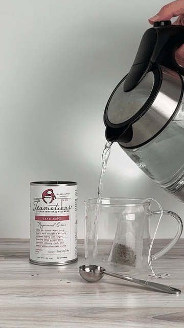 Add tea bag to your cup and pour water