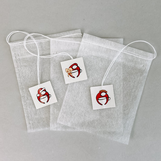 Fill Yourself Tea Bags w/ string - HOLIDAY