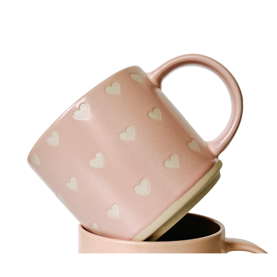 Multi Heart Mug, 14oz