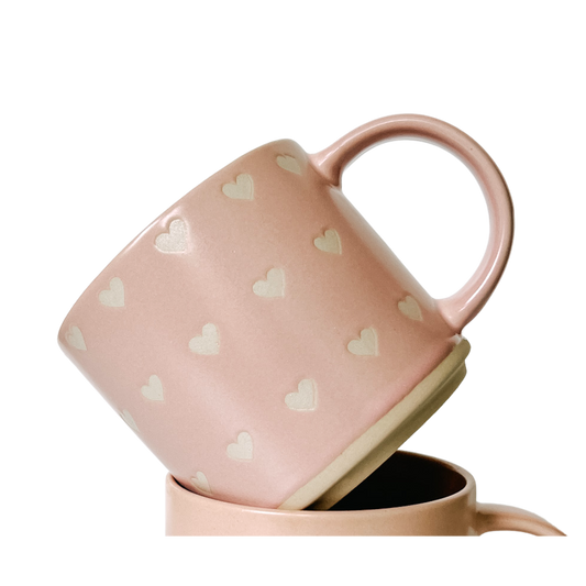 Multi Heart Mug, 14oz