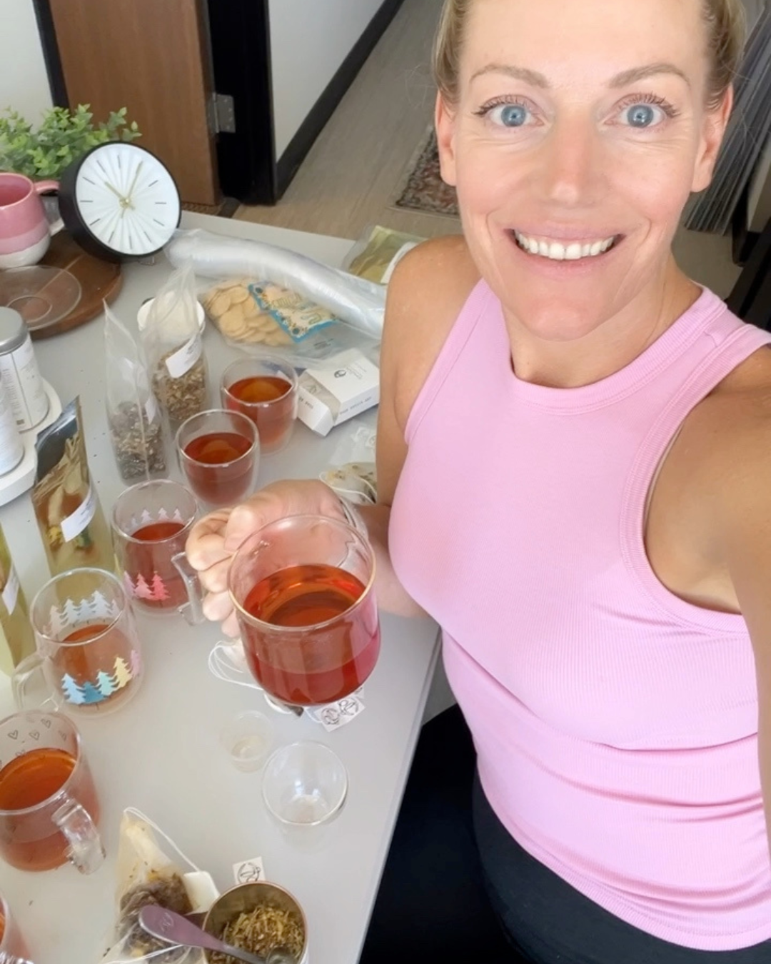 Early blending sessions — herbs, jars, notebooks